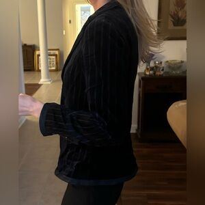 Nanette Lepore Size 10 Women’s Velvet Pinstripe Blazer